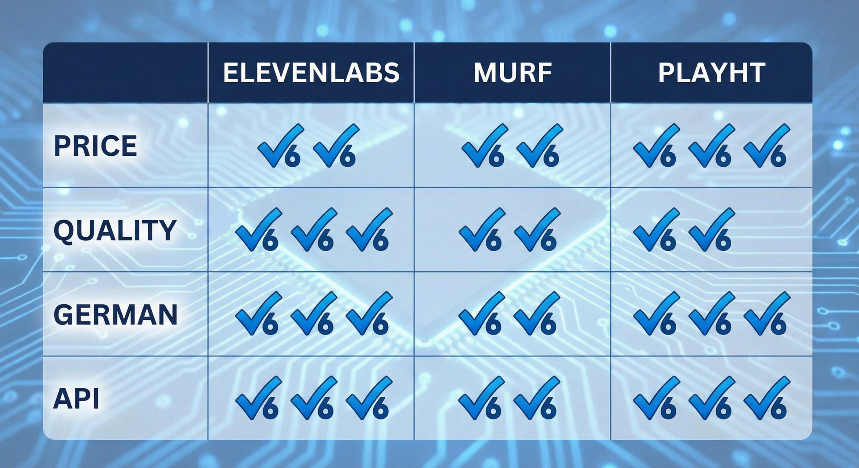 ElevenLabs vs Murf vs PlayHT