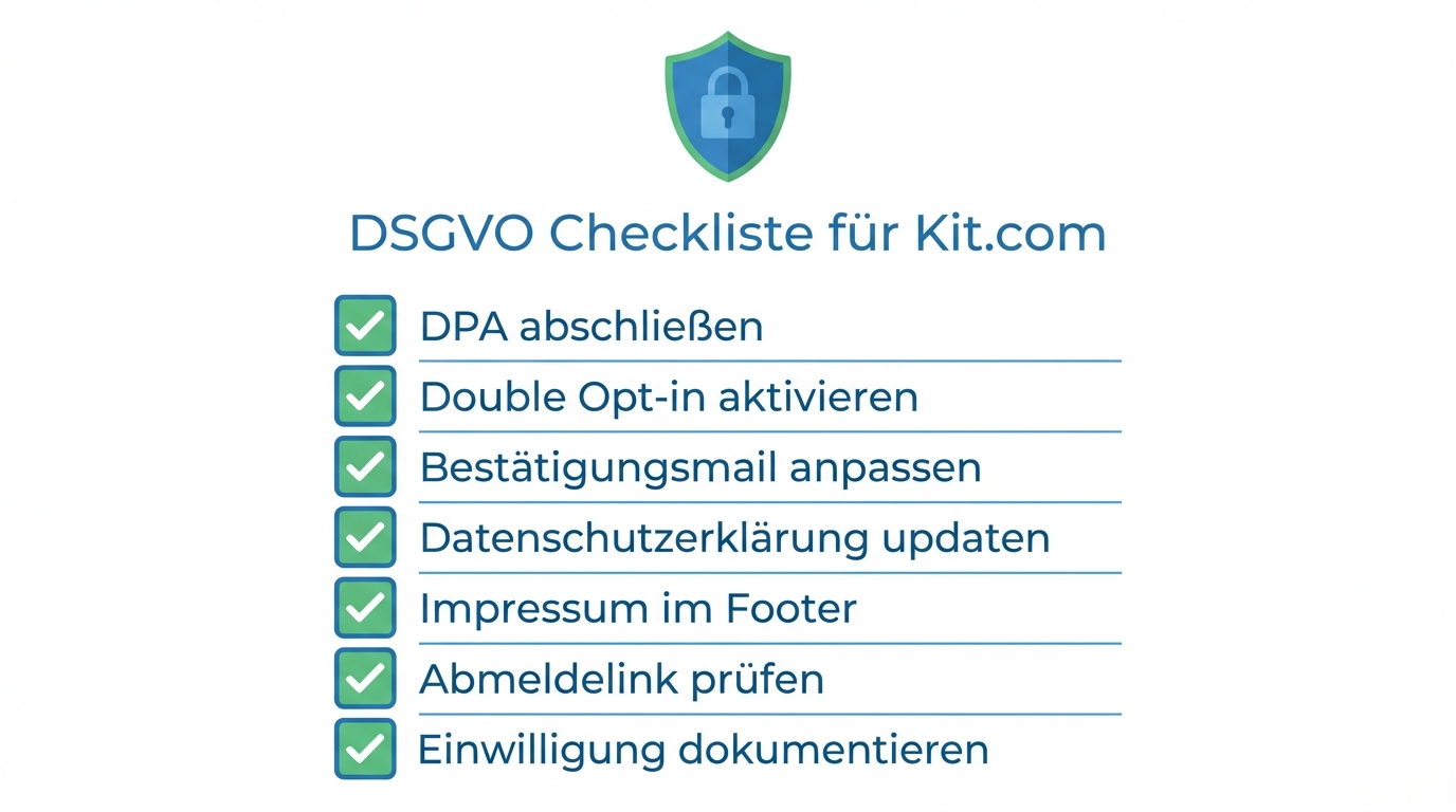 DSGVO Checkliste für Kit.com — 7 Schritte